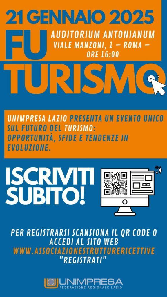 FU TURISMO, a Roma il 21 gennaio 2025